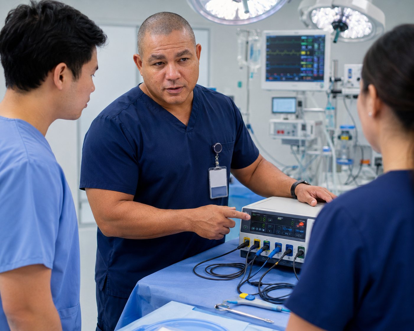 BiomedRx healthcare technology management team delivering laboratory equipment
