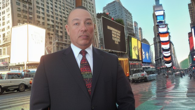 Devin Lockett in Times Square, Manhattan